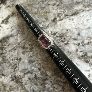 BOGO Silver and Purple Size 7 Ring